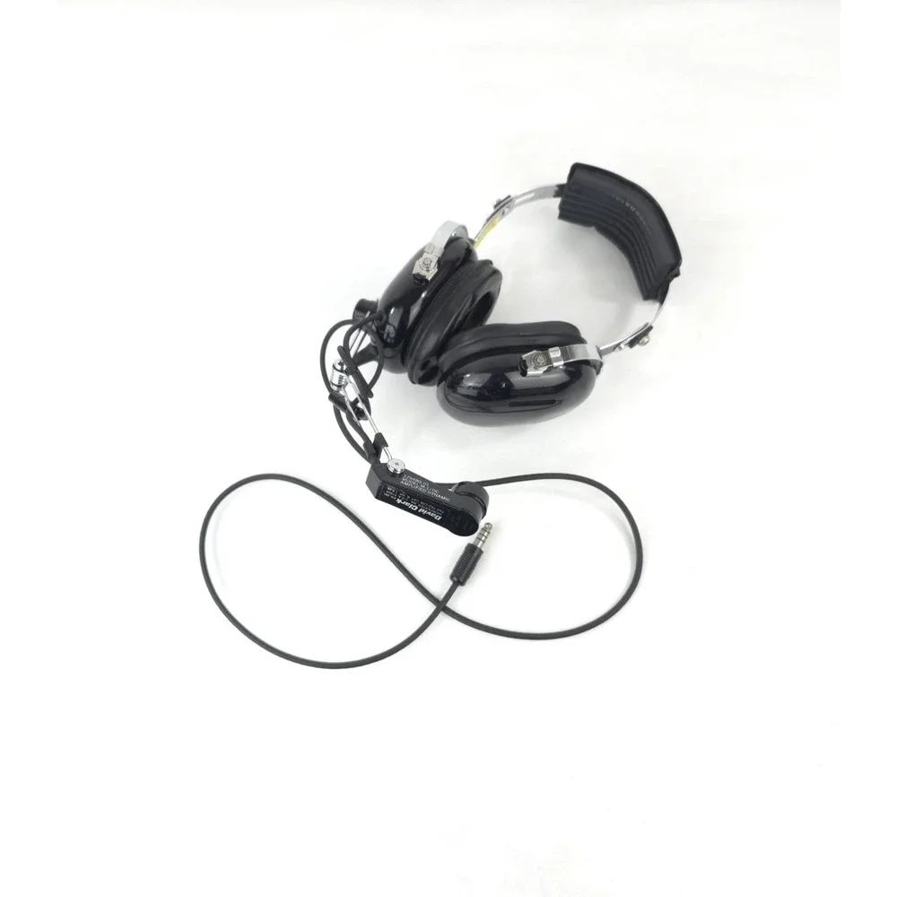 David Clark Aviation Headset w M-1/DC Amplified Dynamic UNTESTED